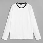 Shein Men Contrast Neckline Tee
