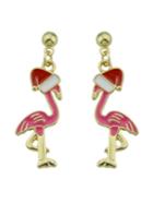 Shein Christmas Flamingos Pendant Creative Individual Earrings