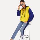 Shein Pocket Front Colorblock Hoodie