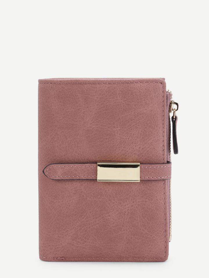Shein Metal Detail Pu Wallet