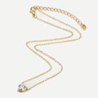 Shein Rhinestone Pendant Chain Necklace