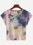 Shein Color Block Tie-dye T-shirt