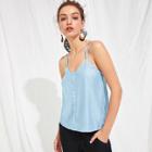 Shein Button Front V-neck Cami Top