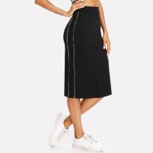Shein Split Back Stripe Side Skirt