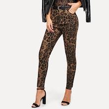 Shein Cheetah Print Pocket Pants
