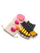 Shein Makeup Tool Set With Puffs And Makeup Brushes