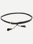 Shein Black Tassel-shaped Metal Buckle Belt