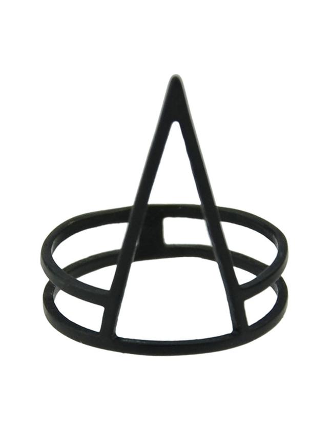 Shein Black Punk Design Most Popular Ring