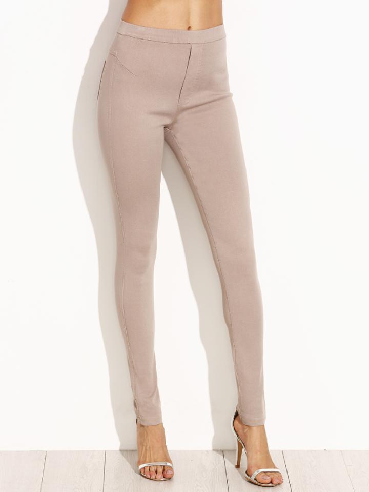 Shein Elastic Waist Skinny Leggings