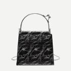 Shein Marble Print Chain Bag With Handle