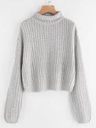 Shein Turtle Neck Drop Shoulder Jumper