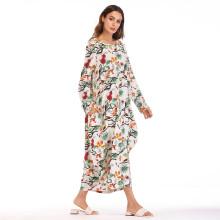Shein Tree Print Hidden Pocket Longline Dress