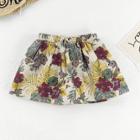 Shein Girls Floral Print Skirt