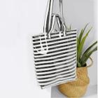 Shein Striped Tote Bag With Handle