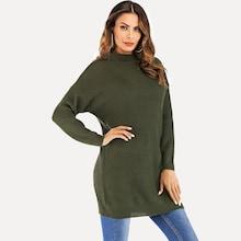 Shein Drop Shoulder Solid Longline Jumper