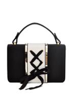 Shein Two Tone Lace Up Shoulder Bag With Handle