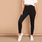 Shein Solid Cable Knit Leggings