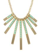 Shein Green Beads Long Pendant Necklace