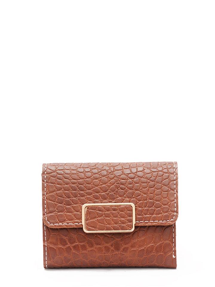 Shein Crocodile Pattern Foldover Purse