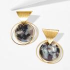 Shein Marble Pattern Round & Circle Drop Earrings