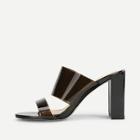 Shein Pvc Strap Block Heeled Pumps