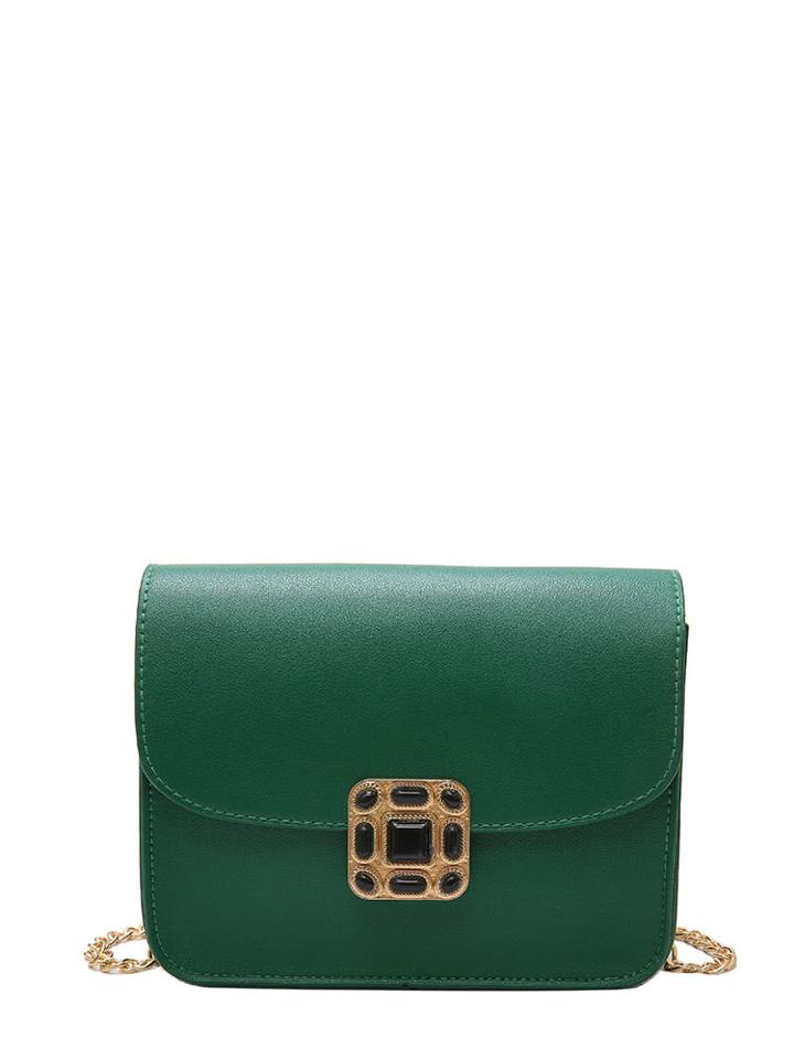 Shein Faux Leather Chain Flap Bag