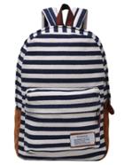 Shein Striped Canvas Backpack