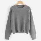 Shein M-slit Front Eyelet Jumper
