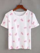 Shein Allover Bear Print T-shirt
