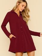 Shein Button Up Shirt Dress