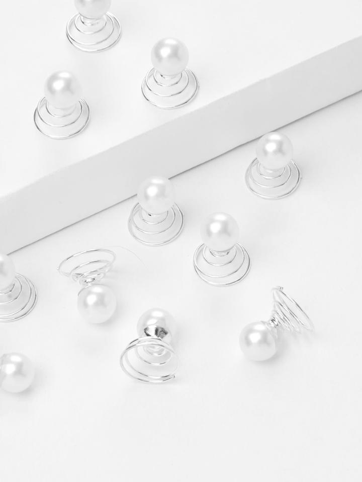 Shein Faux Pearl Hair Accessory 12pcs