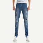 Shein Men Ripped Wash Jeans