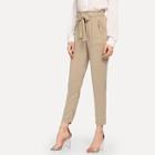 Shein Frill Detail Self Tie Pants