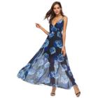 Shein Criss Cross Back Floral Dress