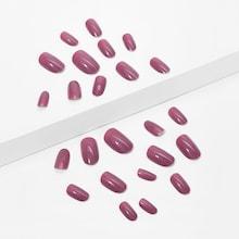 Shein Plain Fake Nails 24pcs
