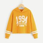 Shein Girls Mixed Print Hoodie