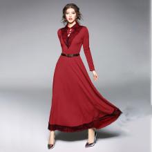 Shein Lace Contrast Button Front Dress