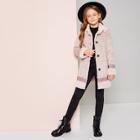 Shein Girls Single Breasted Suede Coat