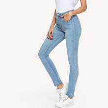 Shein Skinny Solid Jeans
