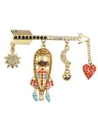 Shein Cute An Arrow Through A Heart Rhinestone Brooch