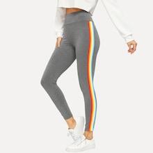 Shein Wide Waist Striped Leggings