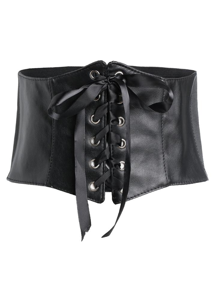 Shein Lace Up Wide Corset Belt