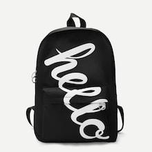 Shein Letter Print Nylon Backpack