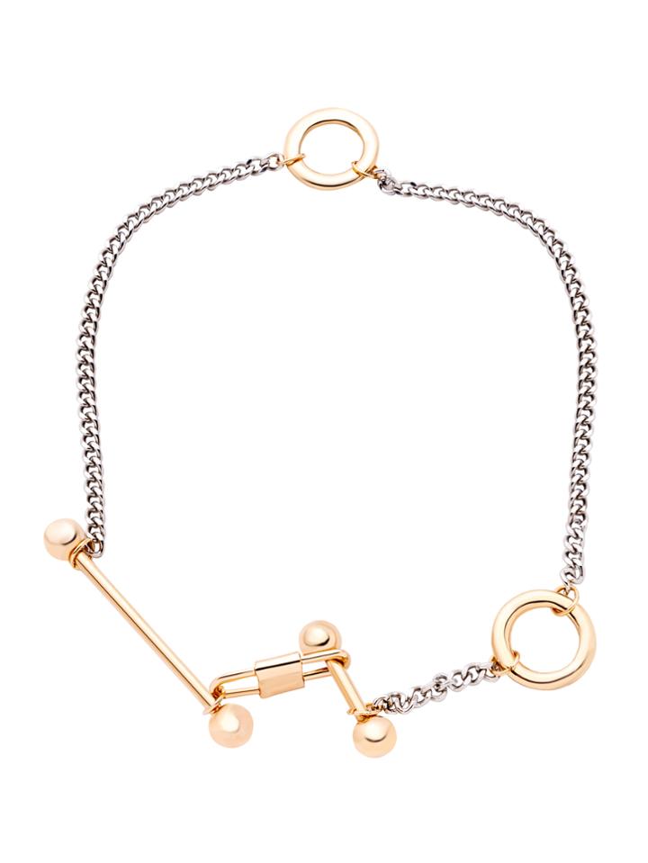 Shein Special Design Gold Plated Lock Choker