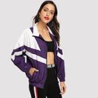 Shein Two Tone Zipper Jacket