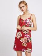 Shein Cami Straps Floral Print Dress