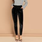 Shein Waist Belted Cord Pants