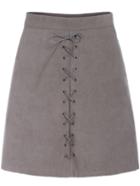 Shein Grey Bandage Slim Skirt