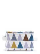 Shein Color Block Triangle Print Desktop Storage Bag