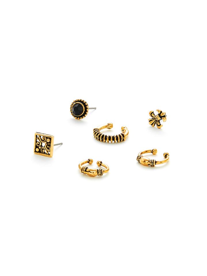 Shein Multi Shaped Design Stud Earring Set
